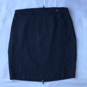 GB black zipper skirt BNWT